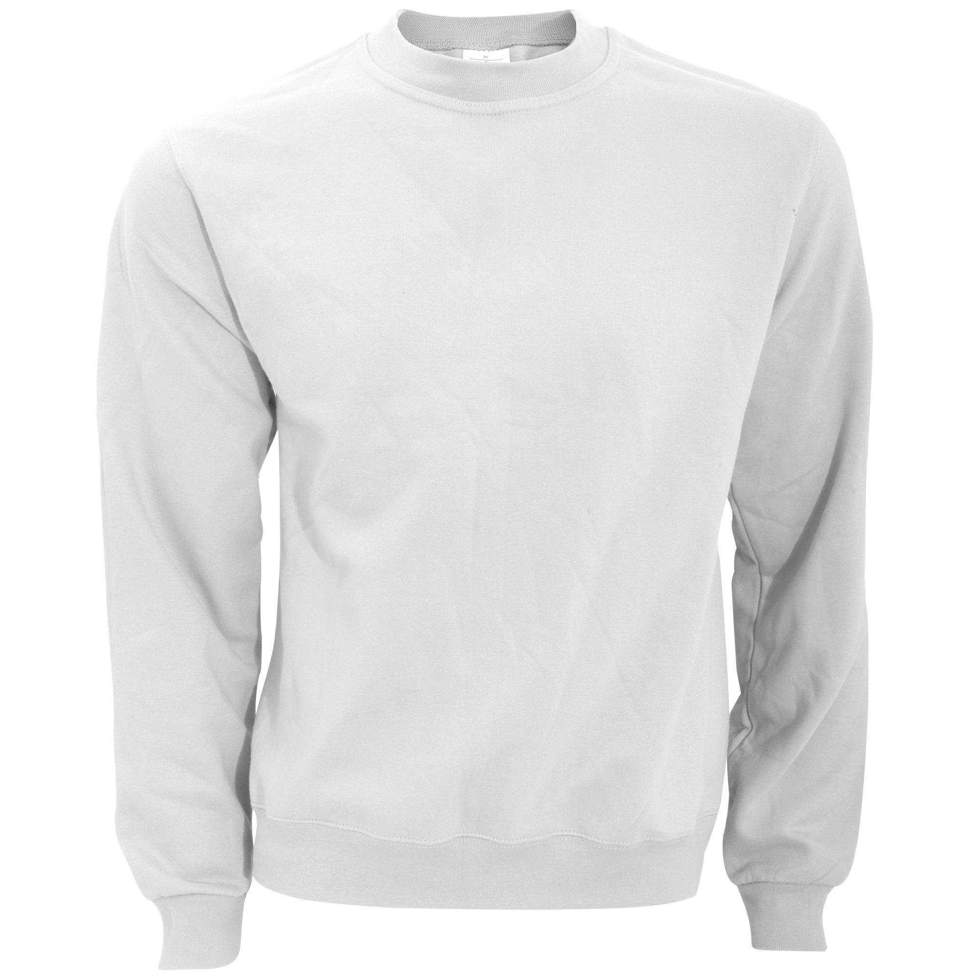 Image of B&c Sweatshirt Mit Rundhalsausschnitt Herren Weiss XL