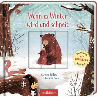 Wenn es Winter wird und schneit Boese, Cornelia; Saldaña, Carmen (Illustrationen) Copertina rigida 