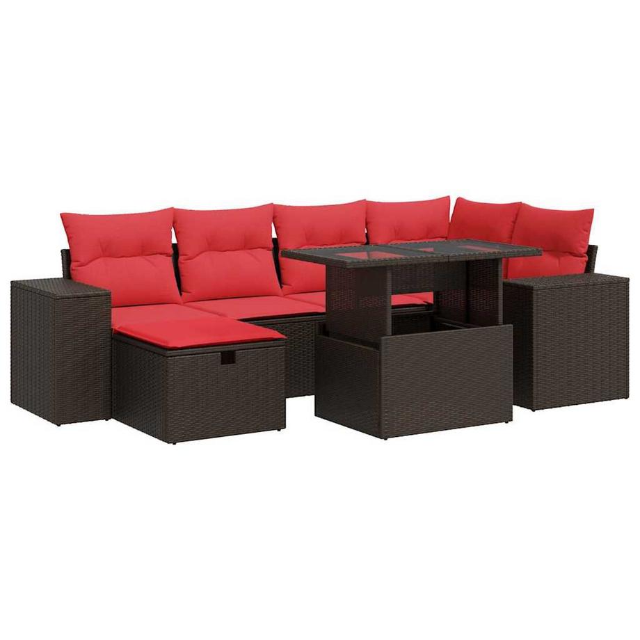 set divano da giardino Polirattan