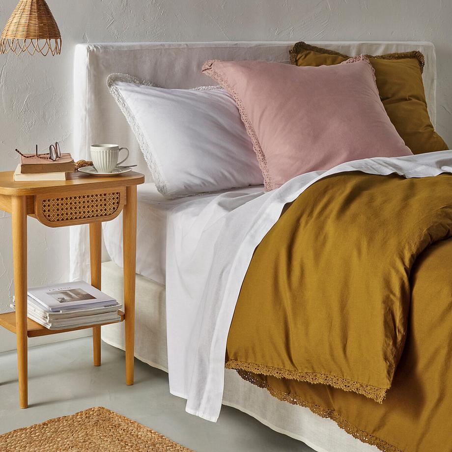 La Redoute Intérieurs Scenario Drap Plat en Coton Lavé  