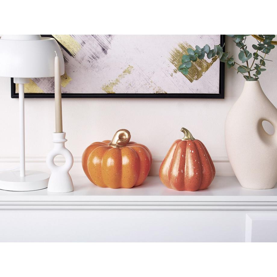 Beliani Dekofiguren 2er Set aus Kunstharz Klassisch CHALKIDA  