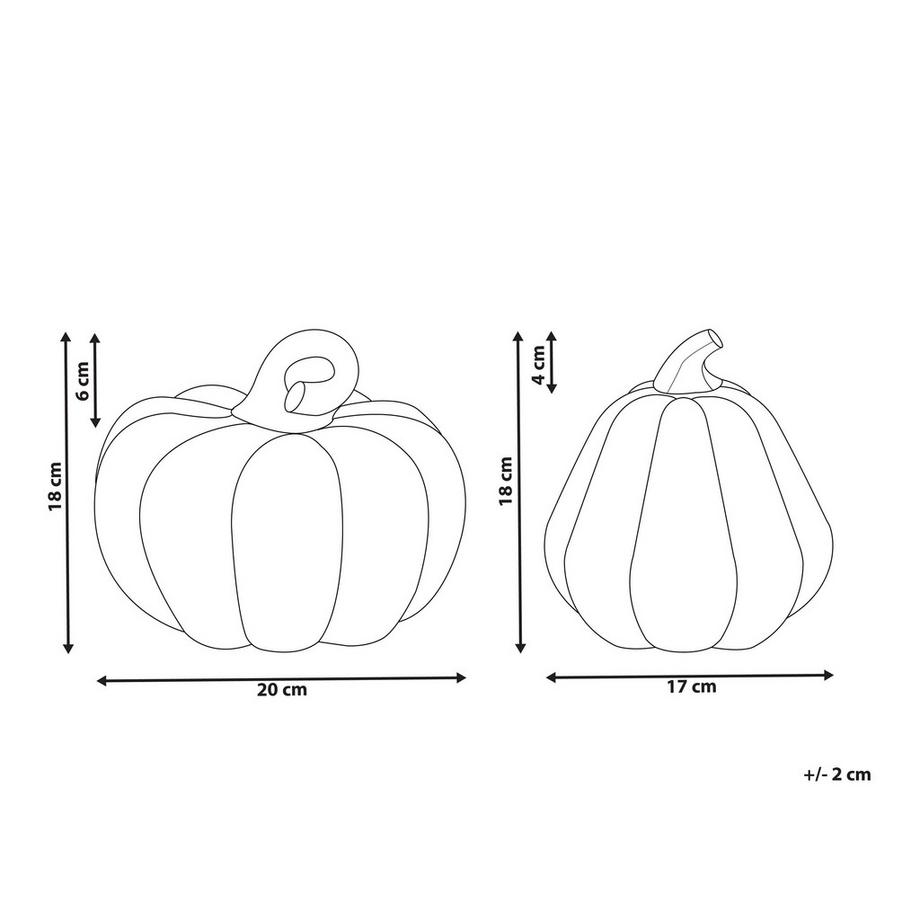 Beliani Dekofiguren 2er Set aus Kunstharz Klassisch CHALKIDA  