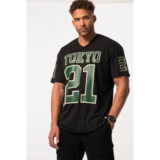 Sthuge  T-shirt oversized à manches courtes, avec imprimé Football - jusqu'au 8 XL 