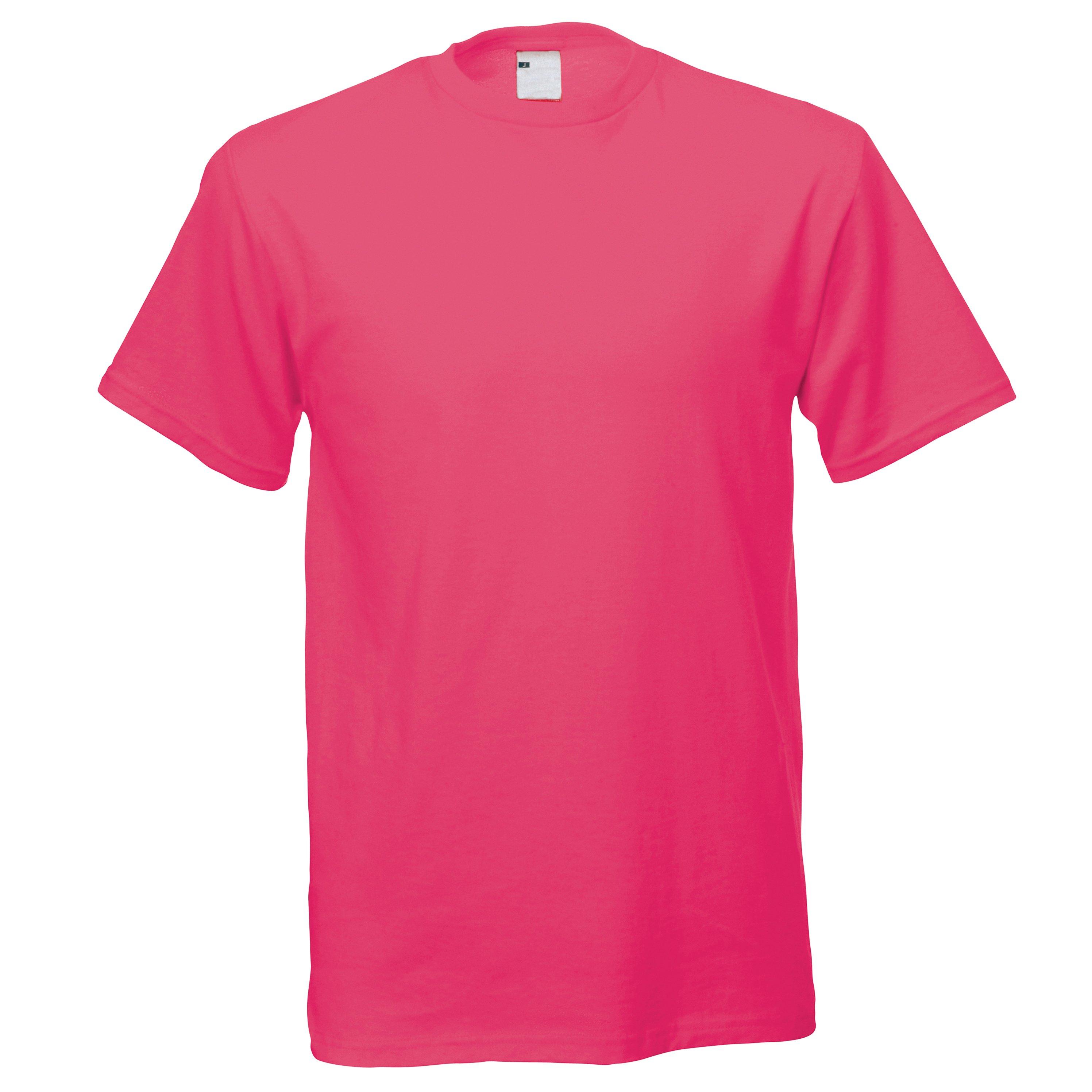 Image of Kurzarm Freizeit Tshirt Herren Pink L