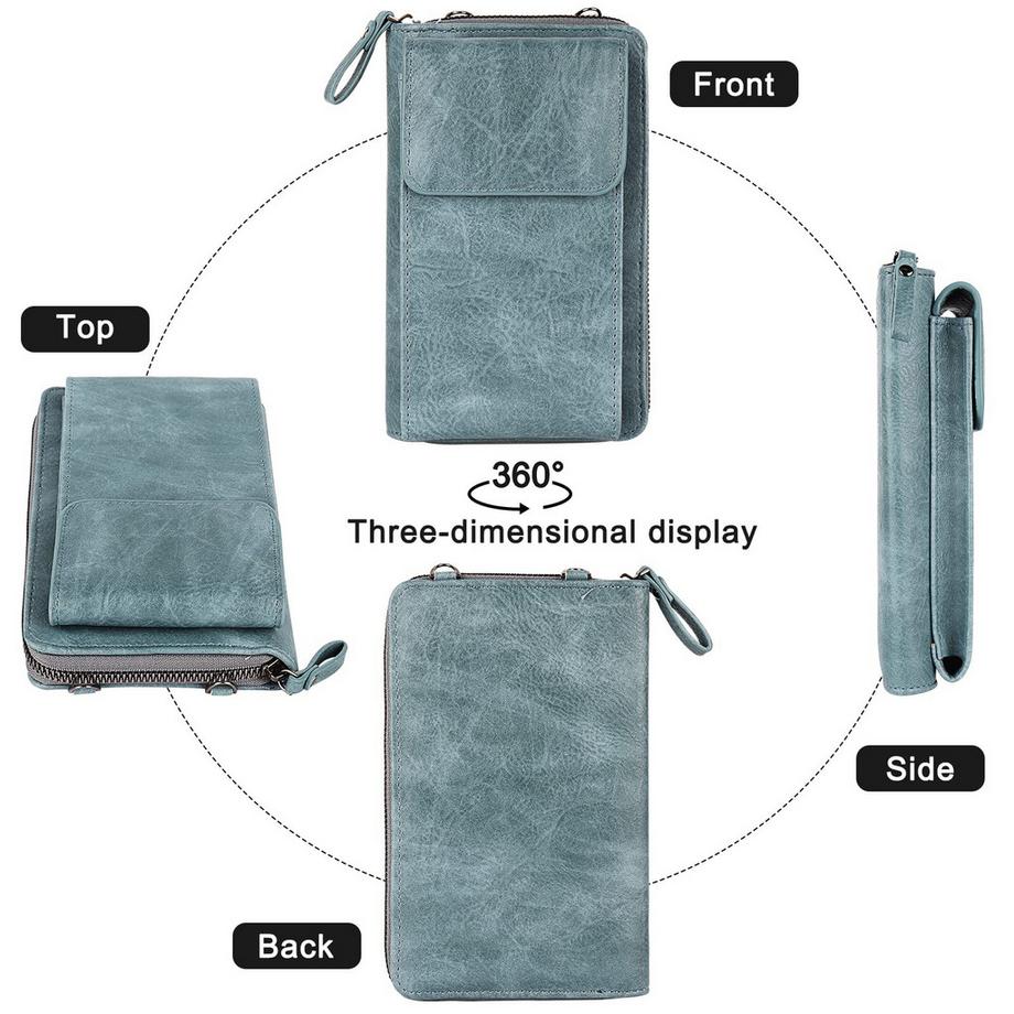 Only-bags.store Einfarbige Umhänge Handy Brieftasche  