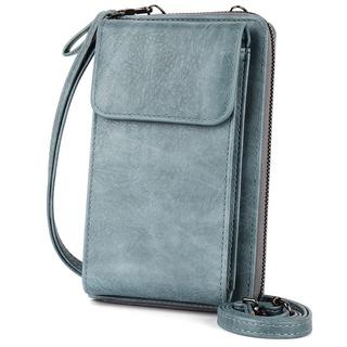 Only-bags.store Handytasche mit Portemonnaie, zum Umhängen, einfarbige Handy-Brieftasche Handytasche mit Portemonnaie, zum Umhängen, einfarbige Handy-Brieftasche 