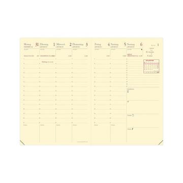 Recharge Agenda - 2025 - Affaires Prestige - Semainier Planning - Allemand - 13 mois de décembre à décembre - 10x15 cm