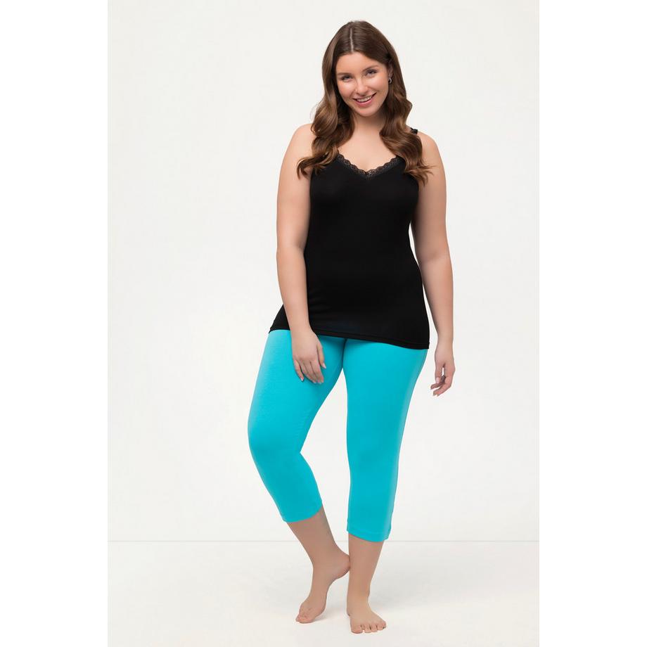 Ulla Popken Pantaloni Capri Lunghezza 7/8 Vita Elastica  