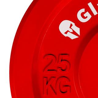 GladiatorFit  Olympische Scheibe gummifarbig "Bumper Plate" Ø 51mm 