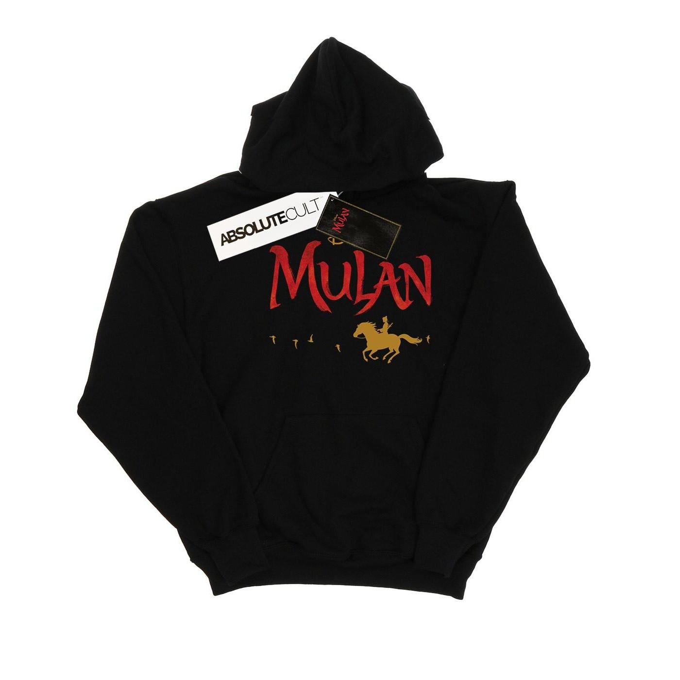 Image of Mulan Movie Logo Kapuzenpullover Jungen Schwarz 116