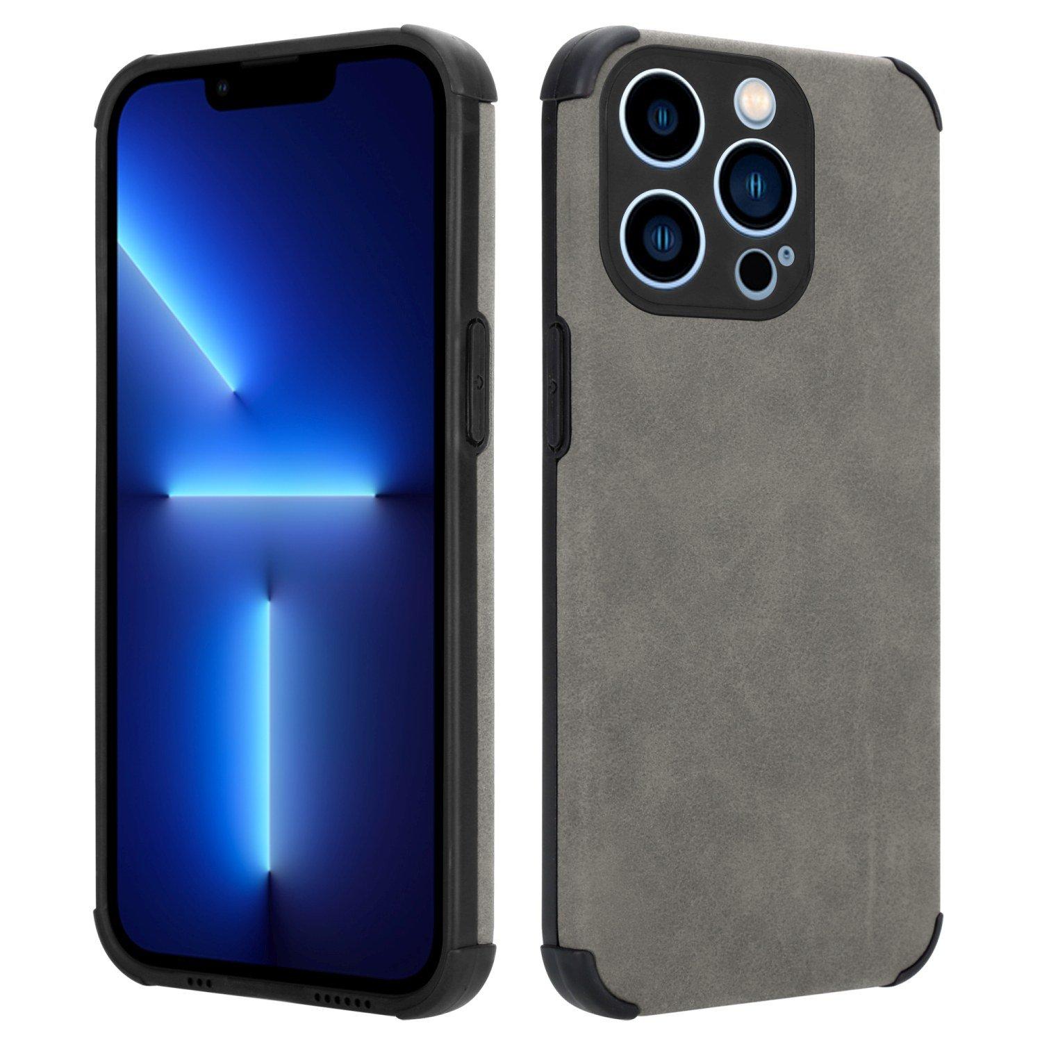 Cadorabo  Housse compatible avec Apple iPhone 12 PRO - Coque de protection en silicone TPU avec dos en similicuir élégant 