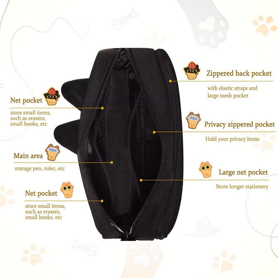 Only-bags.store  Großes Fassungsvermögen Federmäppchen, 3D niedliche Federmäppchen und Stifthalter für Büro College Schule 