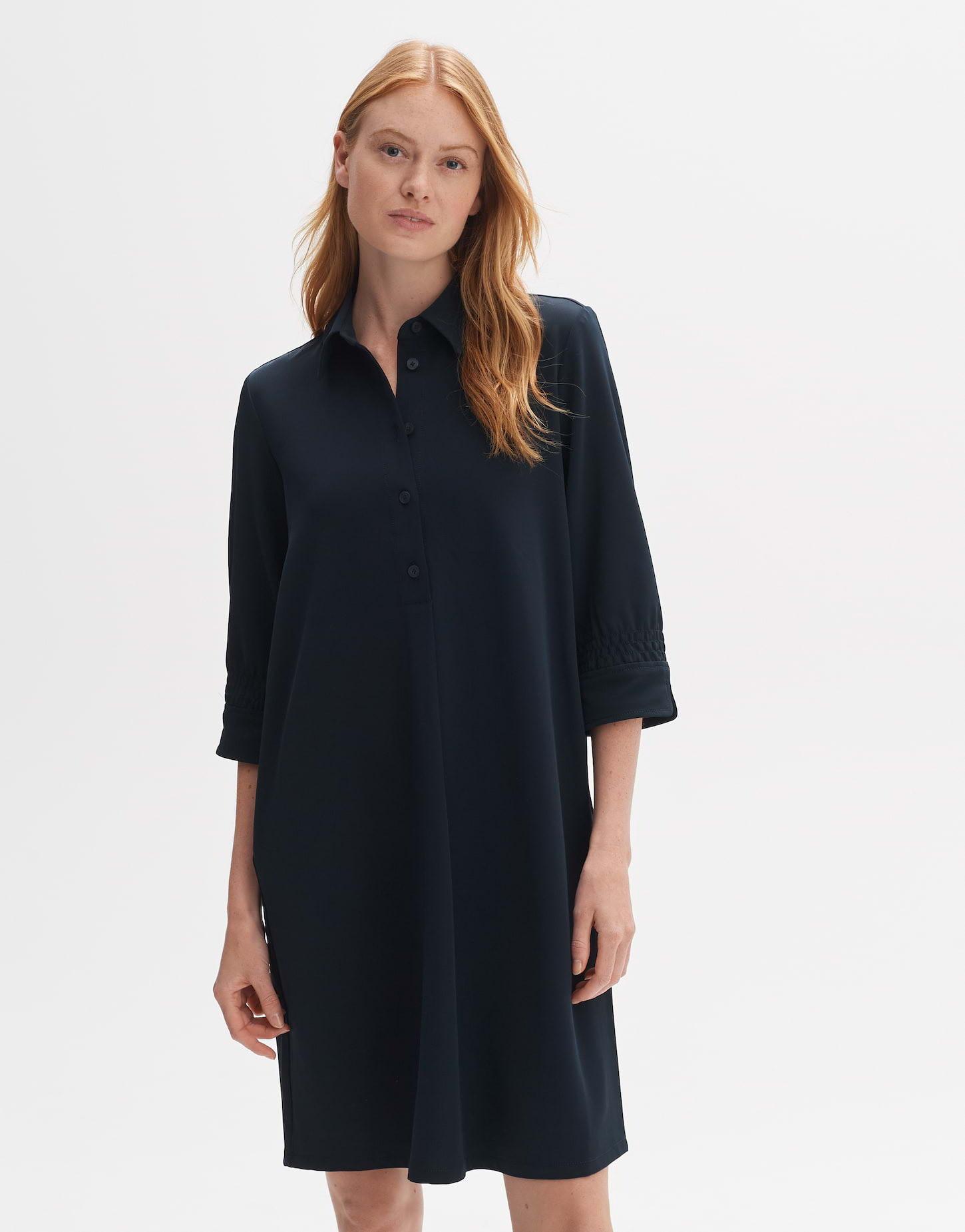 Image of Hemdblusenkleid Wiana Leicht Ausgestellt Geschnitten Damen Blau 44