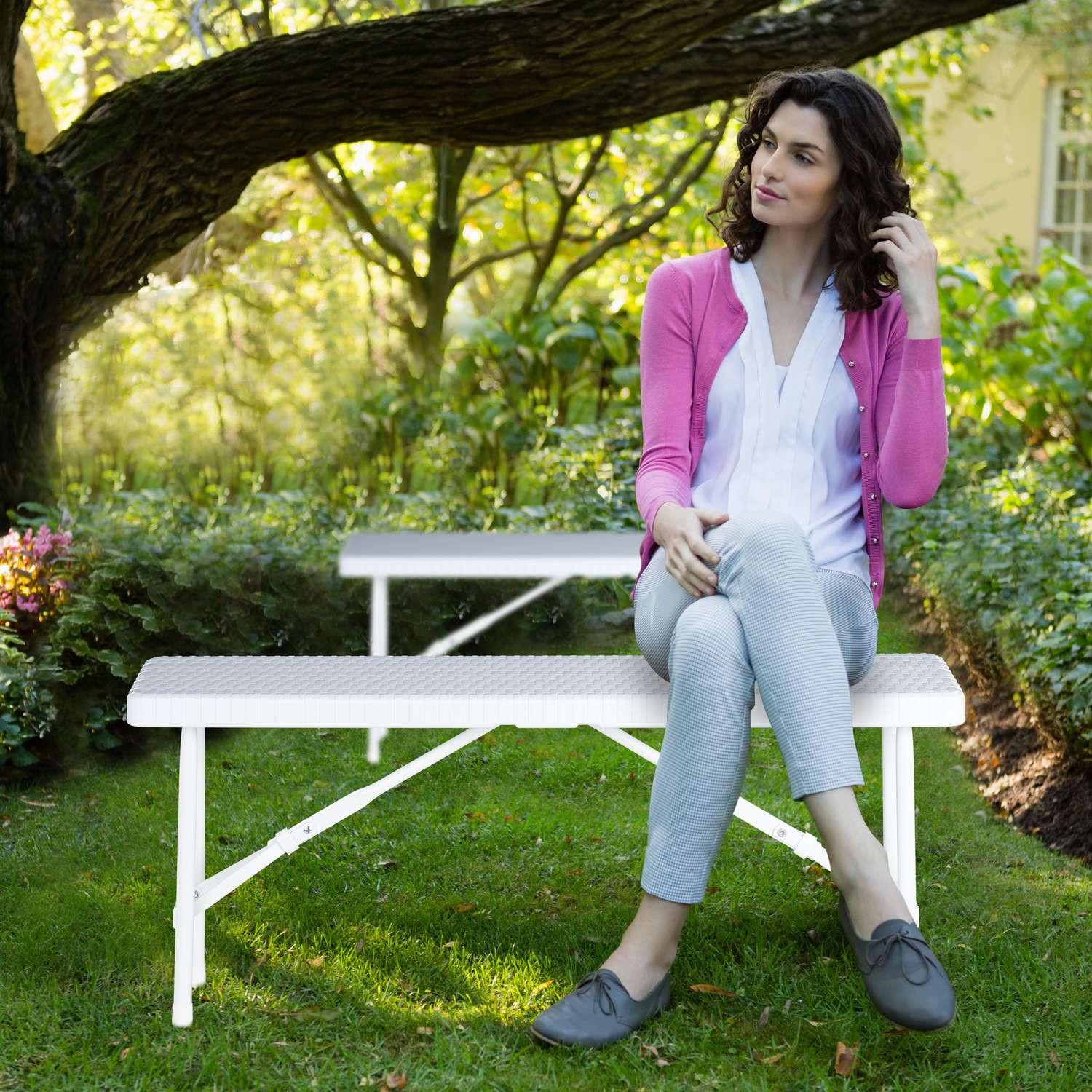 Northix Ensemble de 2 bancs de pique-nique  