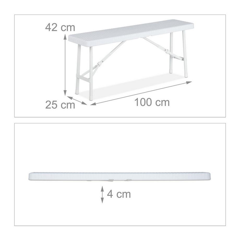 Northix 2er-Set Picknickbänke  