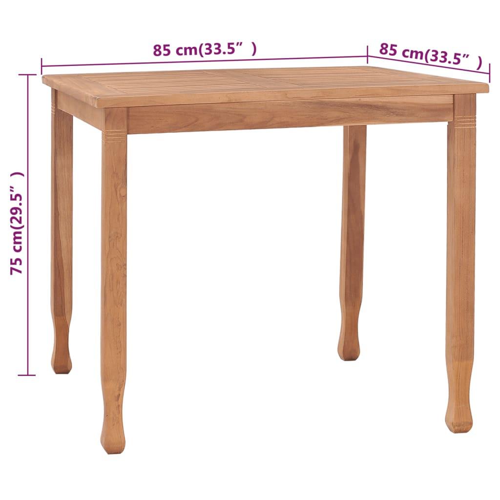 VidaXL Table à manger teck  