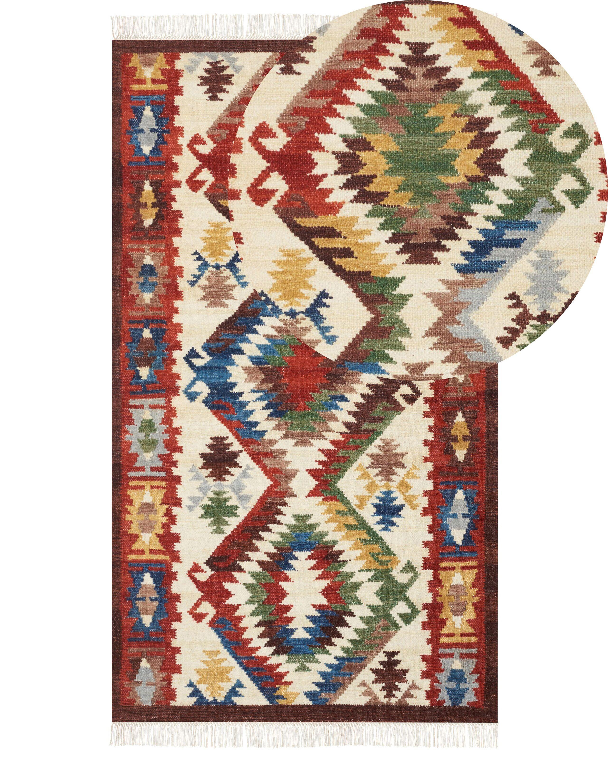 Image of Teppich aus Wolle Boho AREVIK Teppich aus Wolle Boho AREVIK