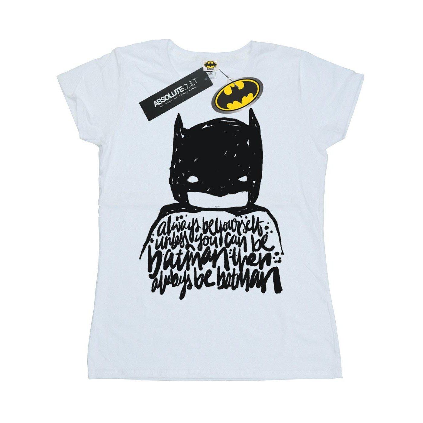 Image of Batman Always Be Yourself Tshirt Damen Weiss XL
