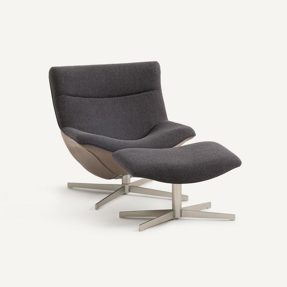 Relax-Drehsessel mit Fussstütze Wesley