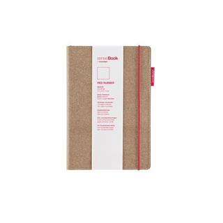 TRANSOTYPE TRANSOTYPE senseBook RED RUBBER A5 75020501 liniert, M, 135 Seiten beige  
