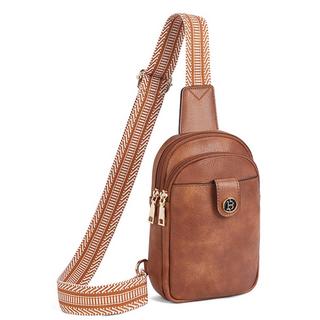 Only-bags.store PU Leder Sling Bag Kleine Umhängetasche  
