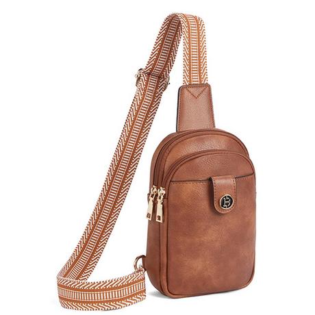 Only-bags.store PU Leder Sling Bag Kleine Umhängetasche  