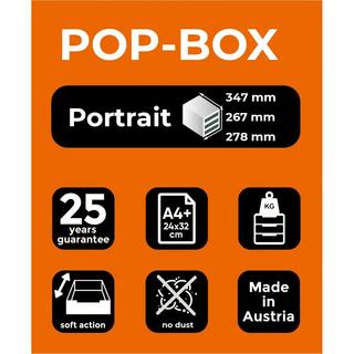 Biella POP-BOX A4+ - Blanc/arlequin  