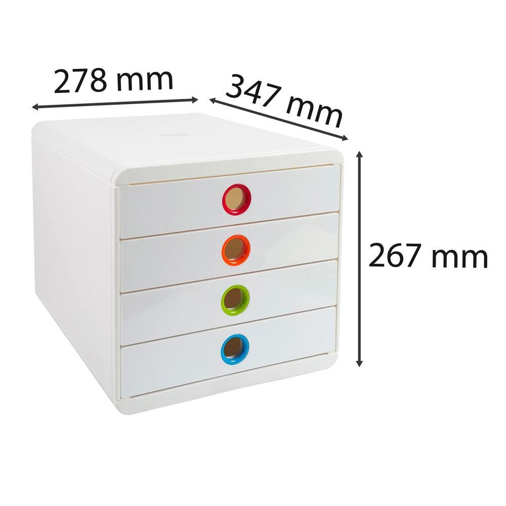 Biella POP-BOX A4+ - Blanc/arlequin  