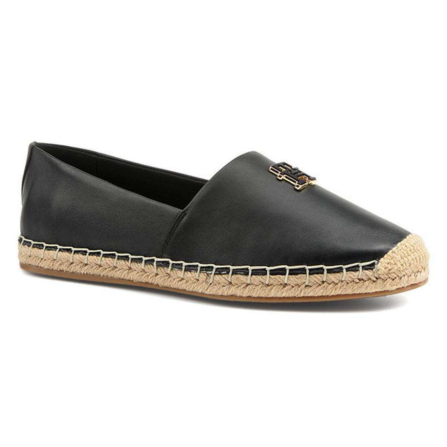 TH LOGO LEATHER ESPADRILLE