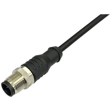 M12 Sensor/Aktor Anschlussleitung PUR, Stecker gerade, 4-polig, auf offenes Ende, 0.34 mm², 10 m