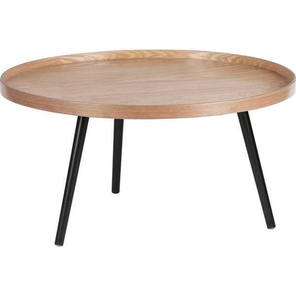 mutoni Table d'appoint Mesa Natural rond 78x78  