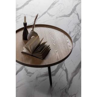 mutoni Table d'appoint Mesa Natural rond 78x78  