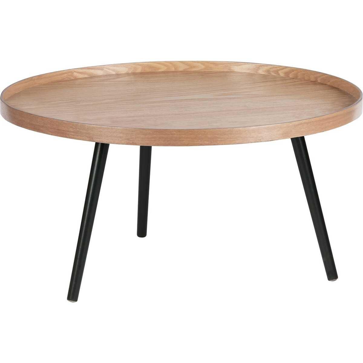 mutoni Table d&#039;appoint Mesa Natural ronde 78x78  