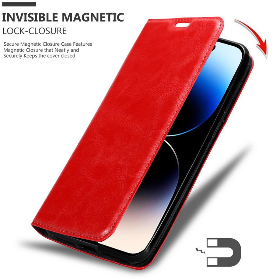 Cadorabo  Hülle für Apple iPhone 14 PRO MAX Magnetverschluss, Kartenfach 