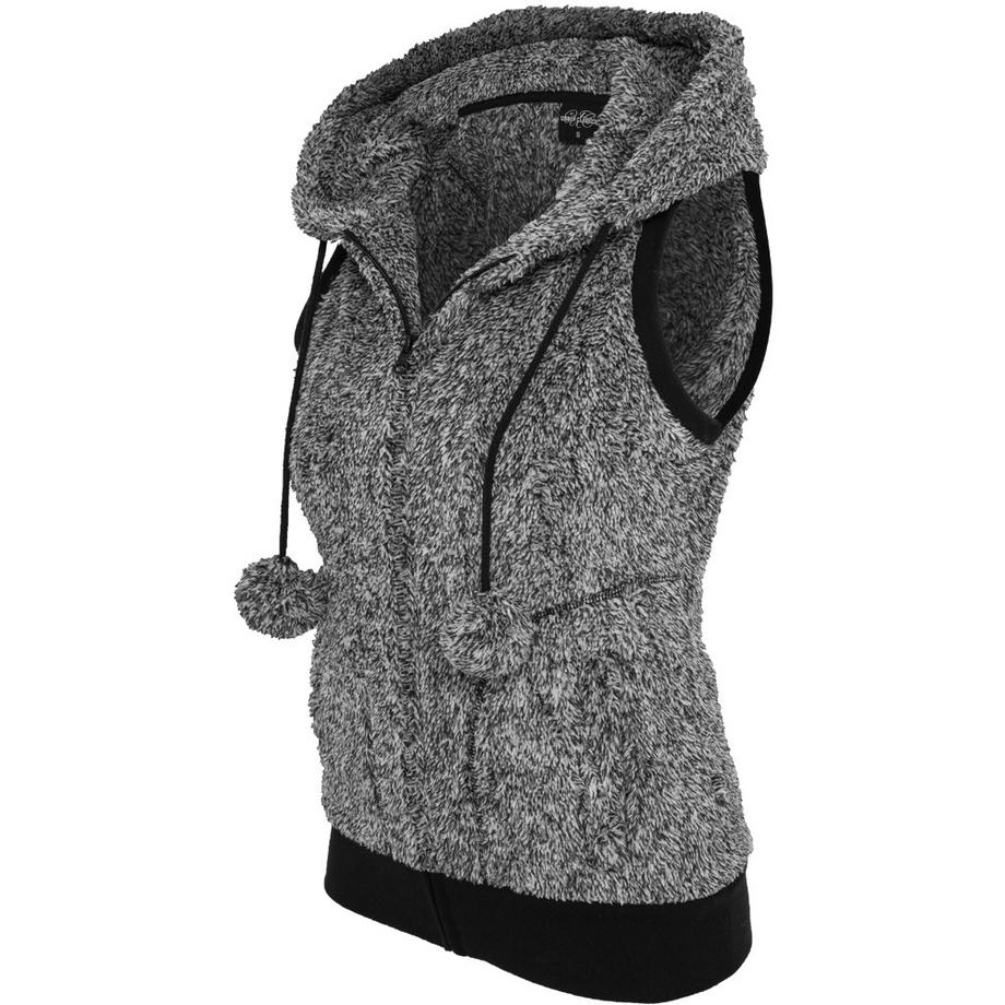 URBAN CLASSICS Gilet Teddy Melange  
