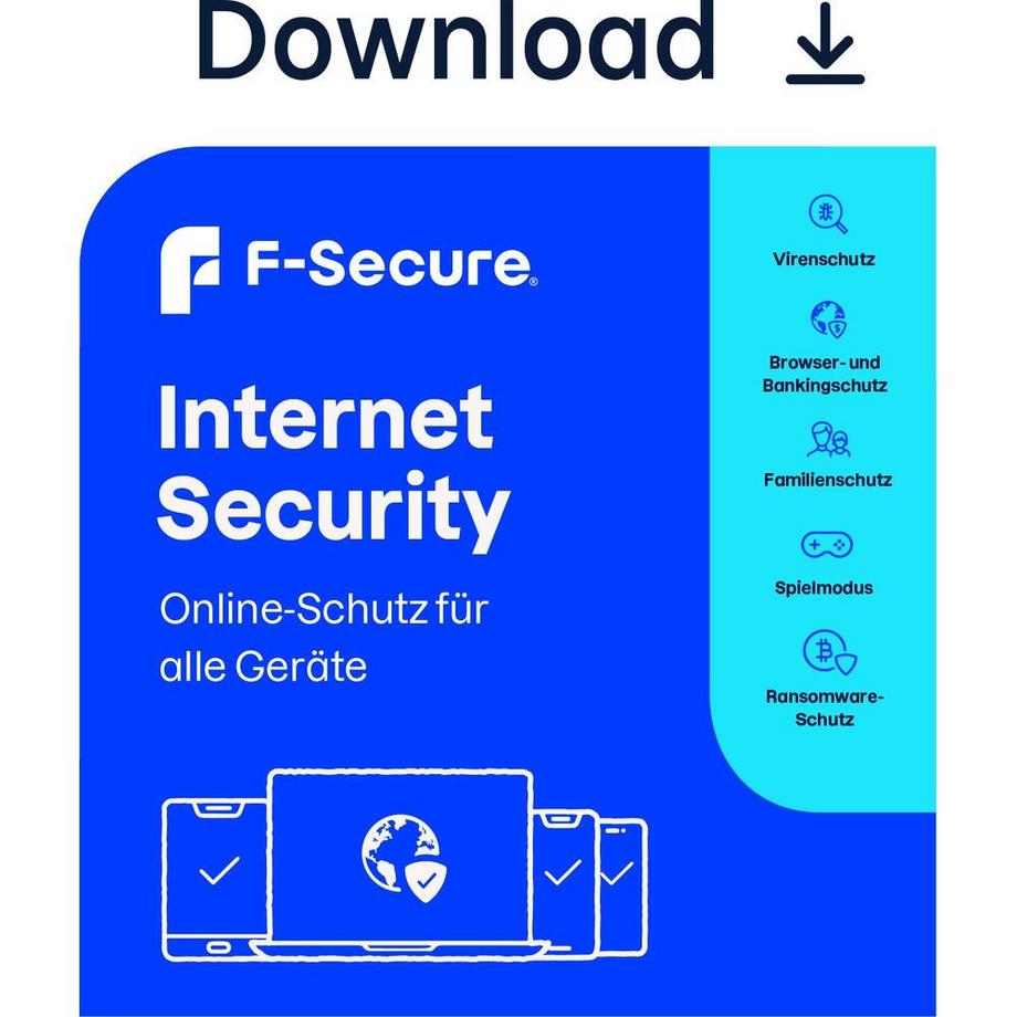 F-Secure  Internet Security Sicurezza antivirus 1 licenza/e 1 anno/i 