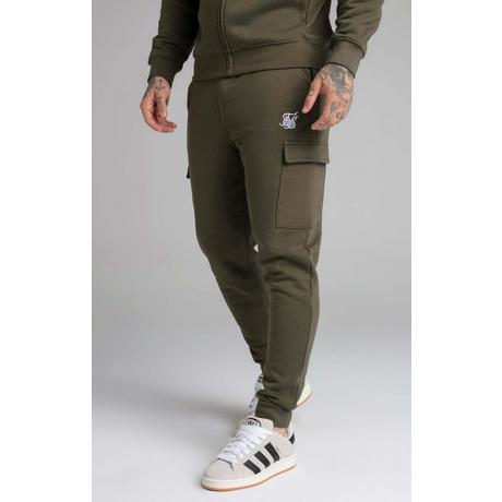 Sik Silk  Sweatpants Khaki Essential Cargo Jogger 