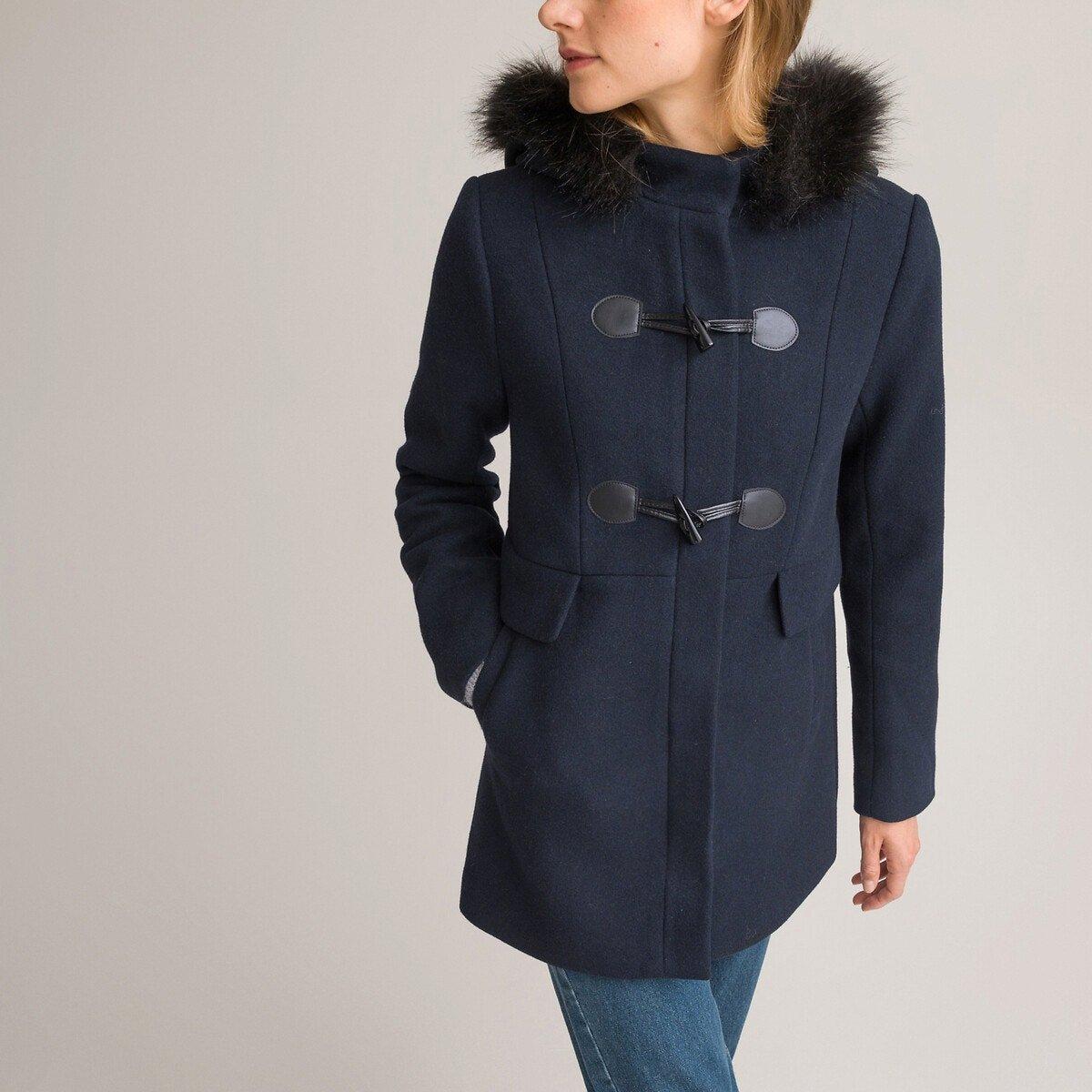 Image of Dufflecoat Mit Kapuze Unisex Blau 32