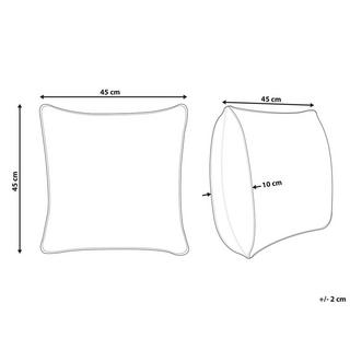 Beliani Dekokissen aus Baumwolle Modern BILLBERGIA  