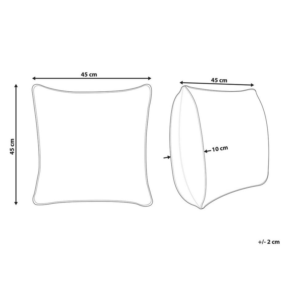 Beliani Dekokissen aus Baumwolle Klassisch BILLBERGIA  