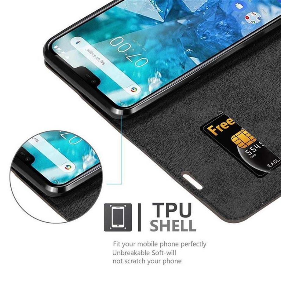 Cadorabo  Hülle für Nokia 7,1 Magnetverschluss, Kartenfach 