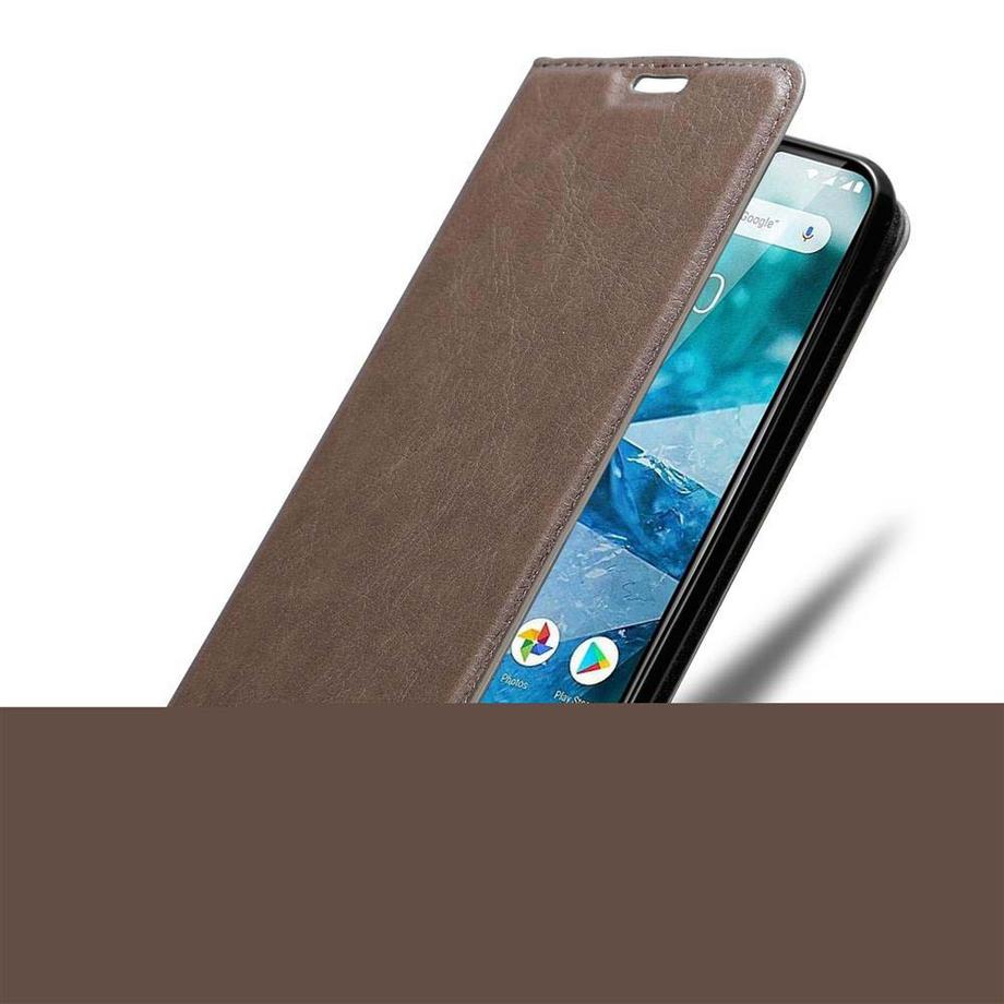Cadorabo  Hülle für Nokia 7,1 Magnetverschluss, Kartenfach 