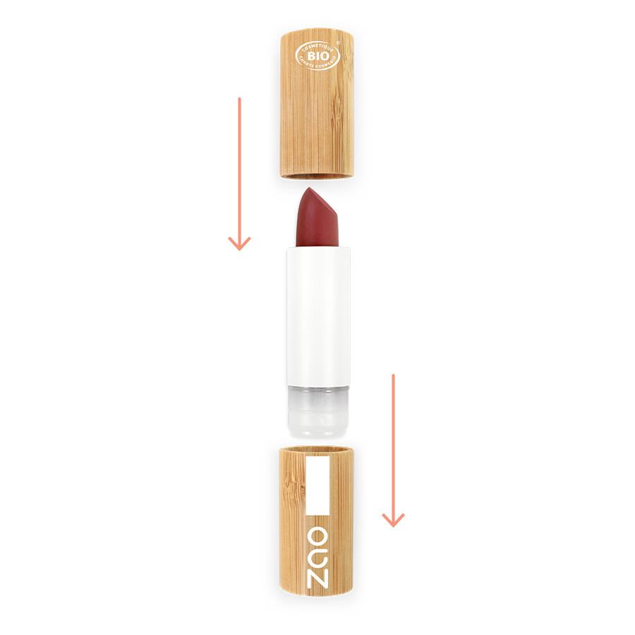 ZAO MAKEUP  Cocoon Lippenstift - Bio-zertifiziert, vegan und nachfüllbar 