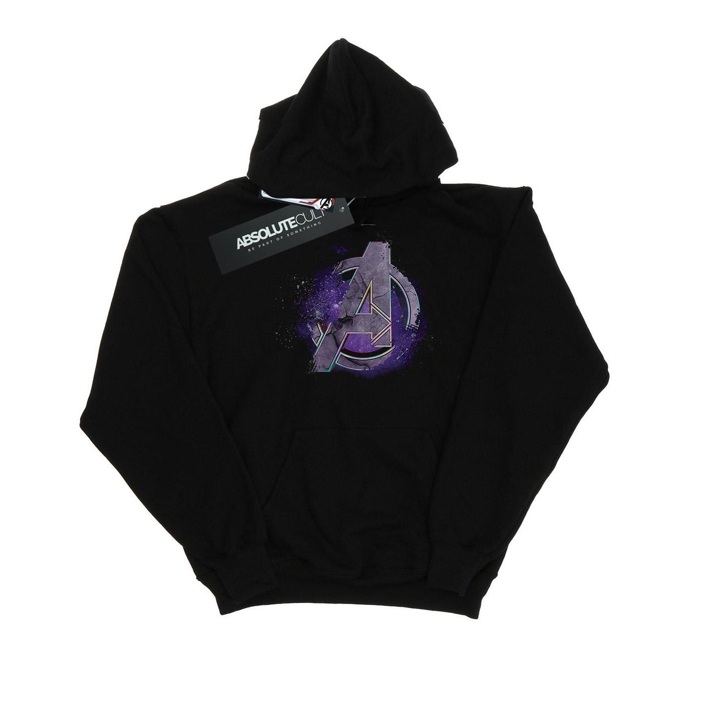 Image of Avengers Endgame Space Logo Kapuzenpullover Herren Schwarz M