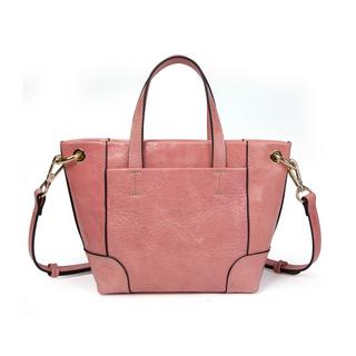 Kate Lee  Petit sac porté main ou bandoulière en cuir Tane couleur rose 