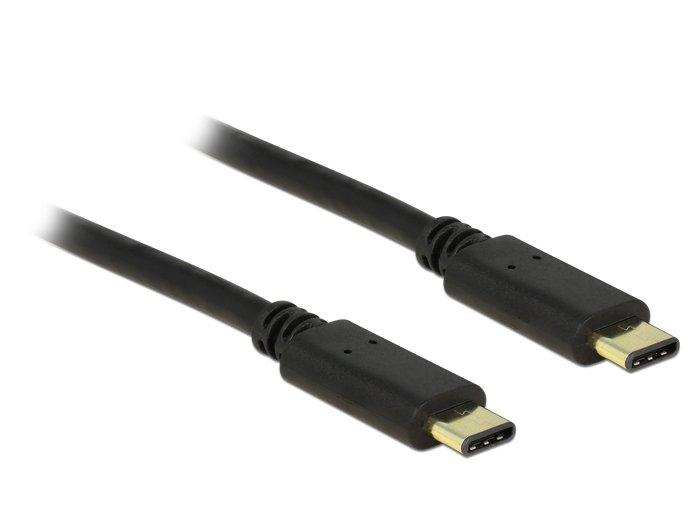 Image of 2m, 2xUSB2.0-C USB Kabel USB 2.0 USB C Schwarz