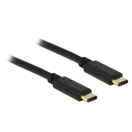 DeLock  2m, 2xUSB2.0-C cavo USB USB 2.0 USB C Nero 