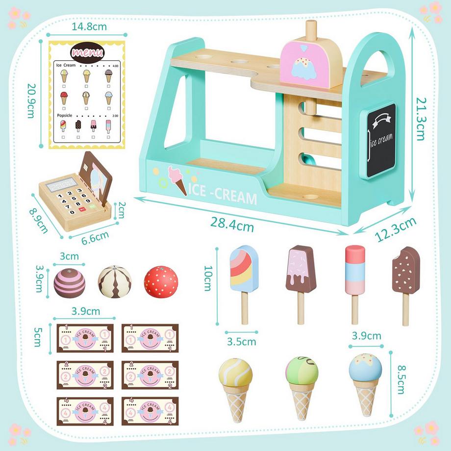 Activity-board  Magasin De Crème Glacée, Glacier De Jouets Pour Enfants, Accessoires De Cuisine 