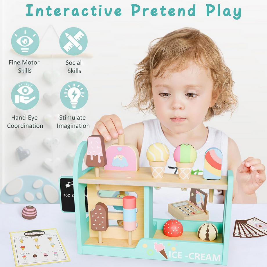 Activity-board  Magasin De Crème Glacée, Glacier De Jouets Pour Enfants, Accessoires De Cuisine 
