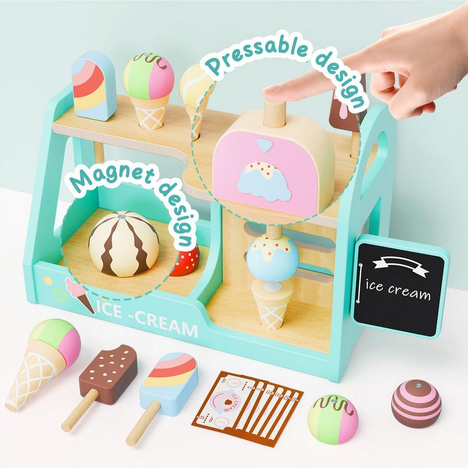 Activity-board  Magasin De Crème Glacée, Glacier De Jouets Pour Enfants, Accessoires De Cuisine 
